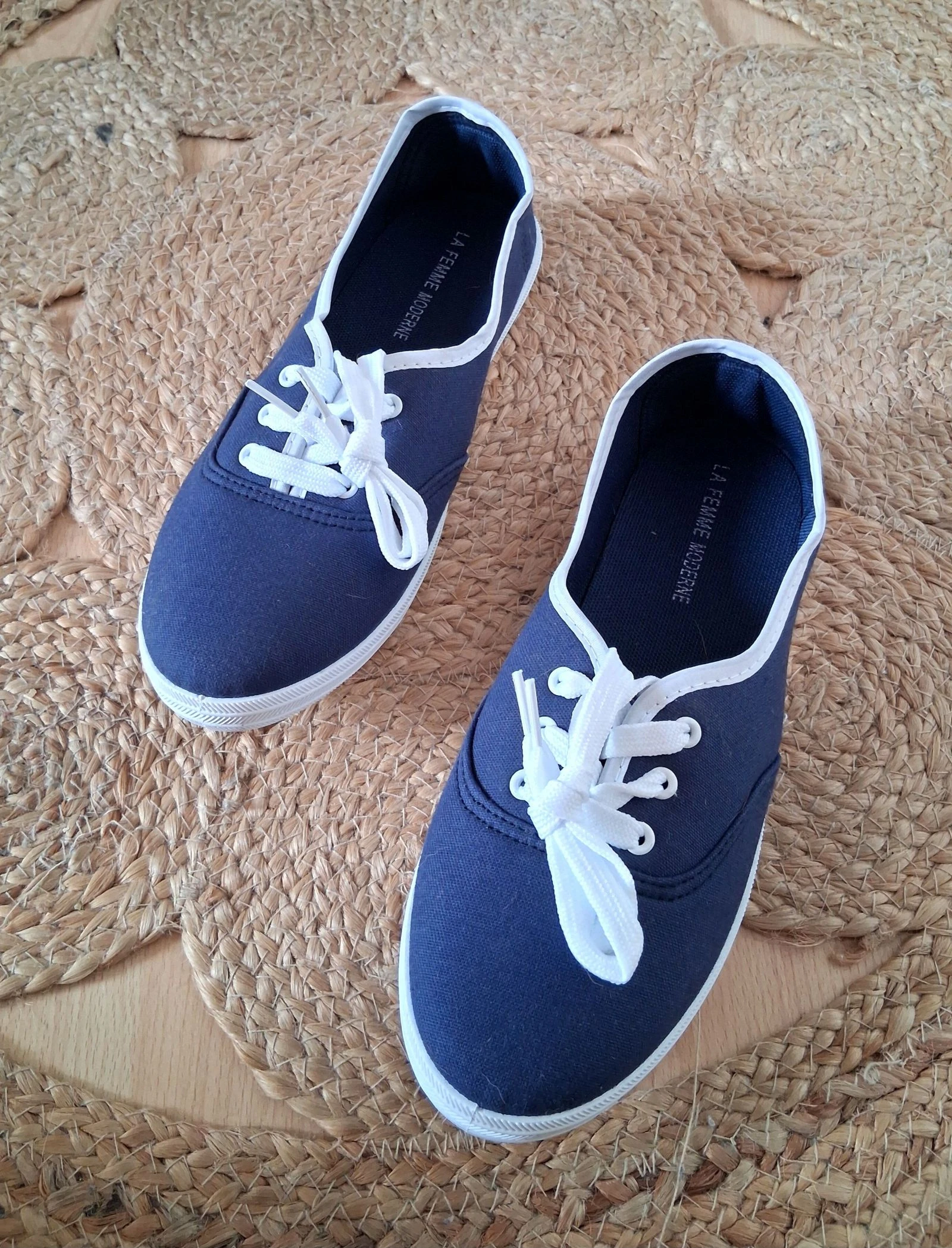 Tennis en toile bleues - La Femme Moderne - 39